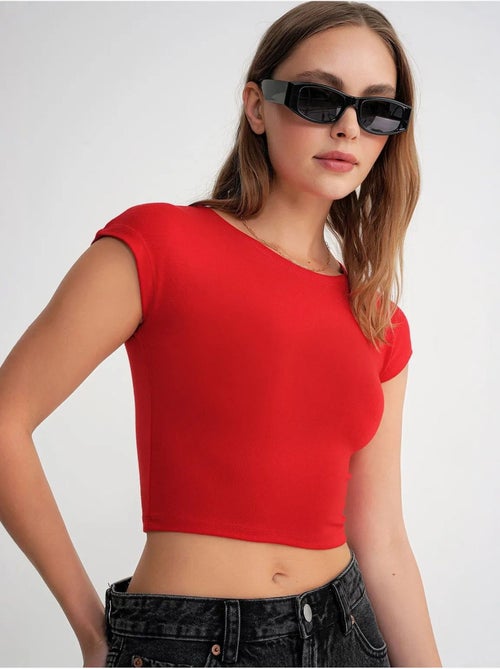 T-shirt court slim fit avec élastique mixray - Kiabi T-shirt court slim fit avec élastique mixray - Kiabi