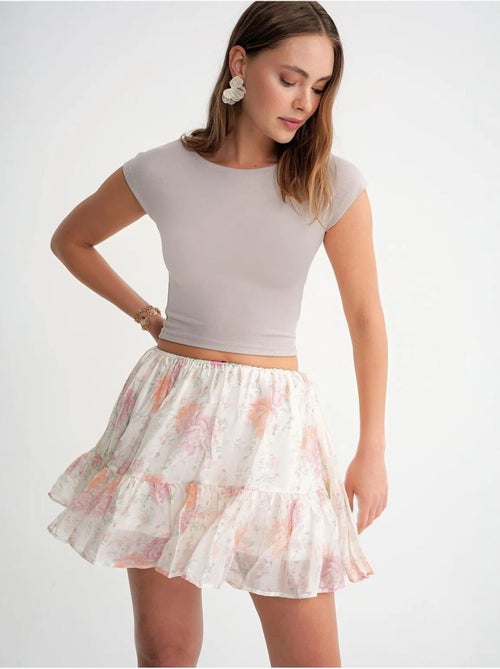 T-shirt court slim fit avec élastique mixray - Kiabi T-shirt court slim fit avec élastique mixray - Kiabi