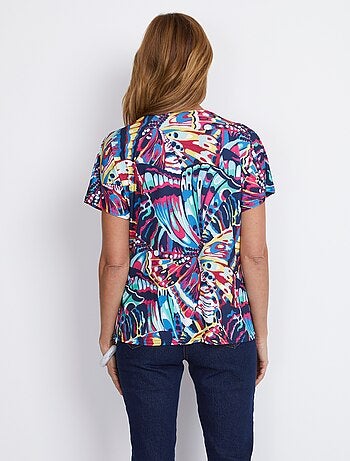 T-shirt court uni ou imprimé