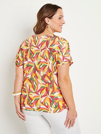 T-shirt court uni ou imprimé