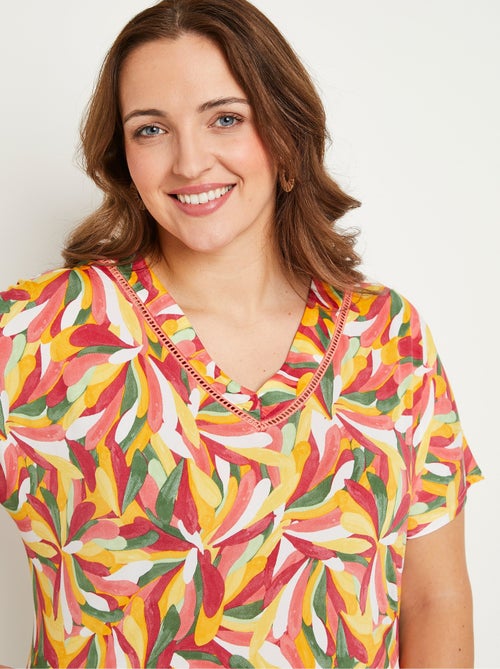 T-shirt court uni ou imprimé - Kiabi