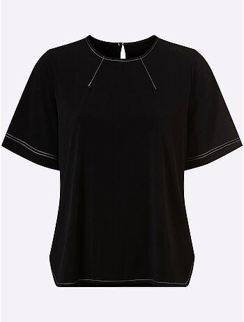 T-shirt Coutures Contrastées - Taille Standard - Helline