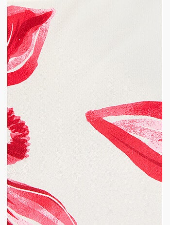 T-shirt crêpe imprimé devant - Damart