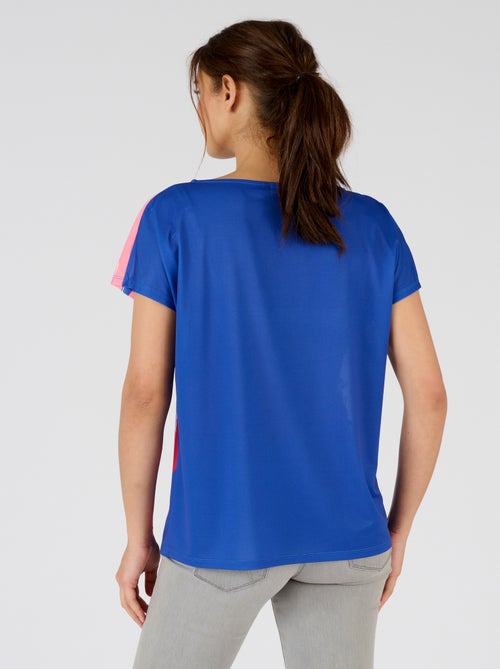 T-shirt crêpe imprimé devant - Damart - Kiabi