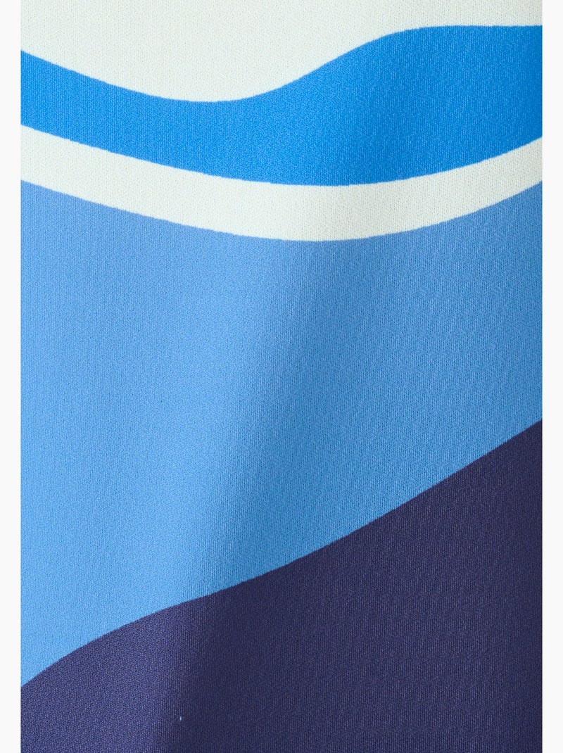 T-shirt crêpe imprimé devant - Damart Bleu marine - Kiabi