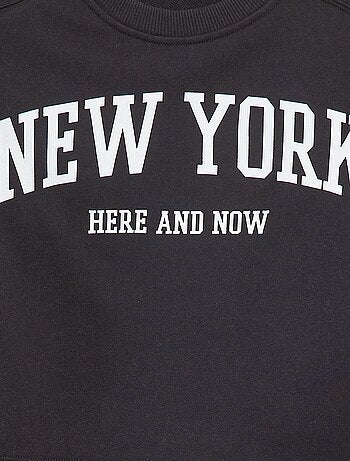 T-shirt crop à manches courtes