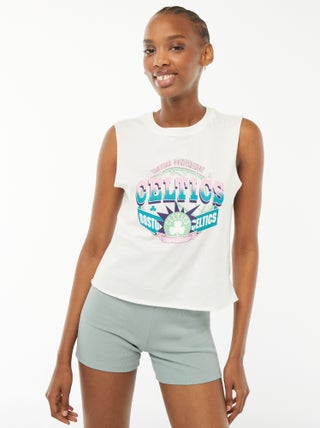 T-shirt crop 'Celtics' 'Boston' sans manches