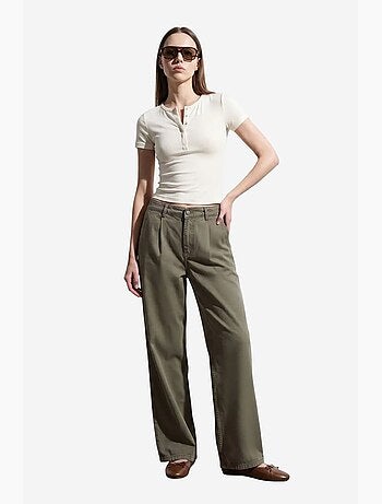 T-shirt crop en jersey coupe ajustée dilvin