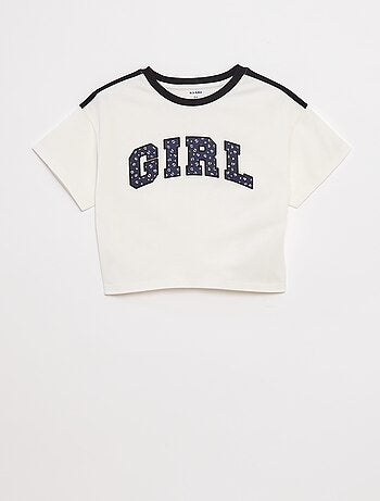 T-shirt crop esprit campus