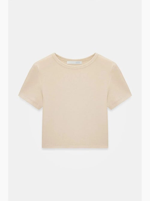 T-shirt crop femme coupe slim à col rond dilvin - Kiabi T-shirt crop femme coupe slim à col rond dilvin - Kiabi