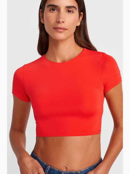 T-shirt crop slim fit femme dilvin - Kiabi T-shirt crop slim fit femme dilvin - Kiabi