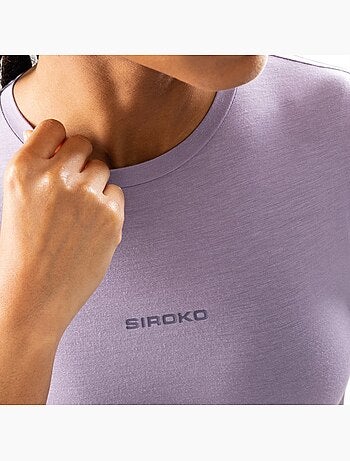 T-shirt crop top fitness manches courtes femme fitness femme harmony