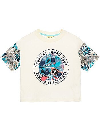 T-Shirt Crop Top Lilo et Stitch | Licence Officielle