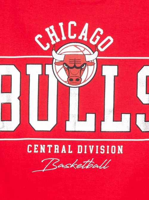 T-shirt cropped à manches courtes 'NBA' - Kiabi