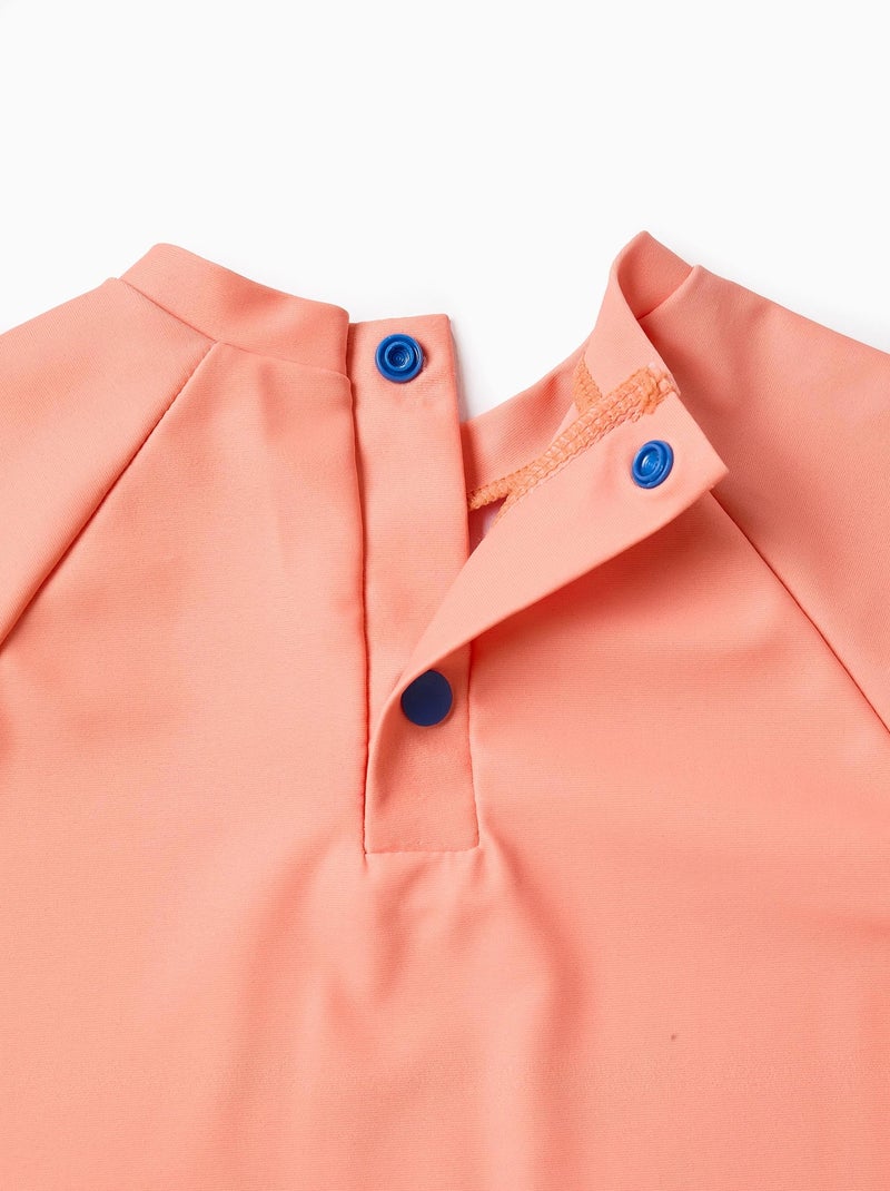 T-shirt + Culotte de Bain avec Volants UPF80 Orange - Kiabi