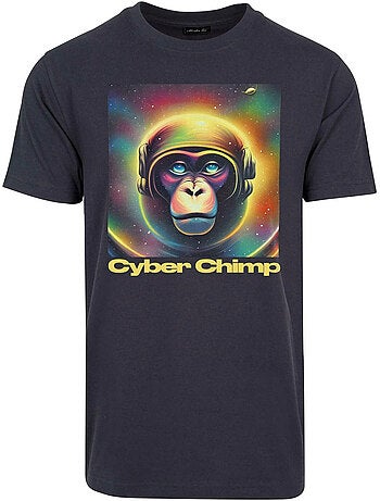 T-shirt cyber chimp - mister tee