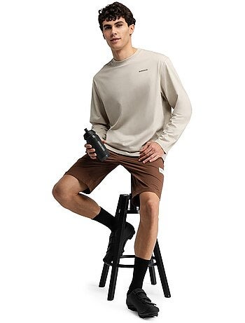 T-shirt cyclisme gravel coton manches longues homme cyclisme homme rutted