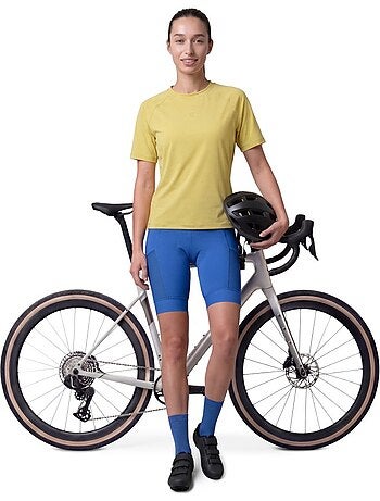 T-shirt cyclisme gravel femme femme linden-w
