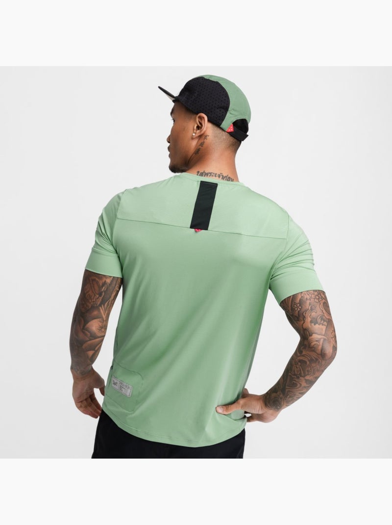 T-shirt cyclisme gravel homme cyclisme homme poplar Vert - Kiabi