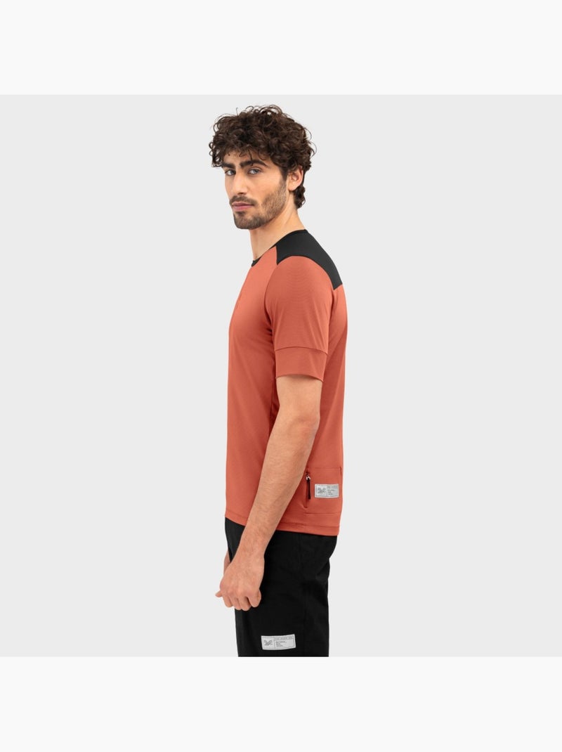 T-shirt cyclisme gravel homme cyclisme homme tushar Beige argile - Kiabi
