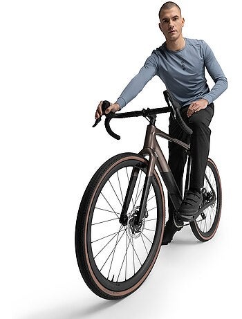 T-shirt cyclisme gravel manches longues homme cyclisme homme cáucaso