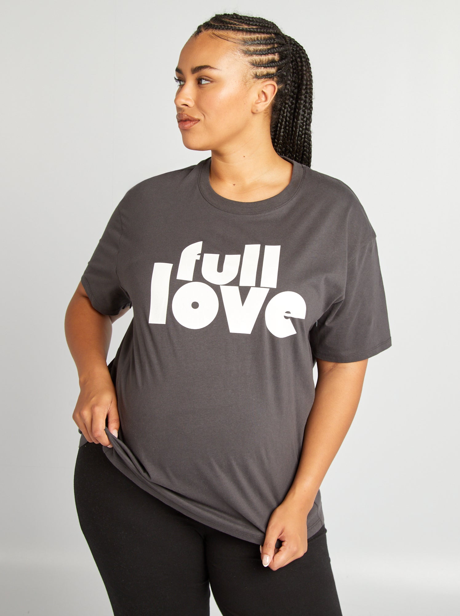 Femmes Maman Enceinte Allaitement Bébé À Manches Courtes Rayure Fleur Tops T-shirt Gris Gris