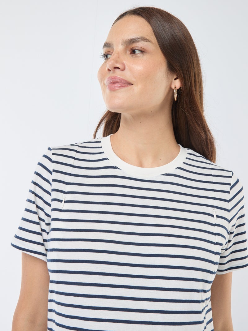 T-shirt d'allaitement Blanc - Kiabi