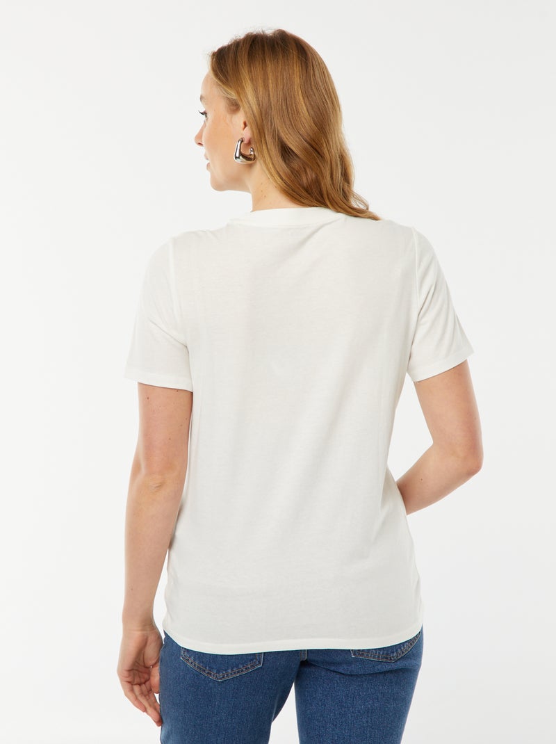 T-shirt d'allaitement blanc - Kiabi