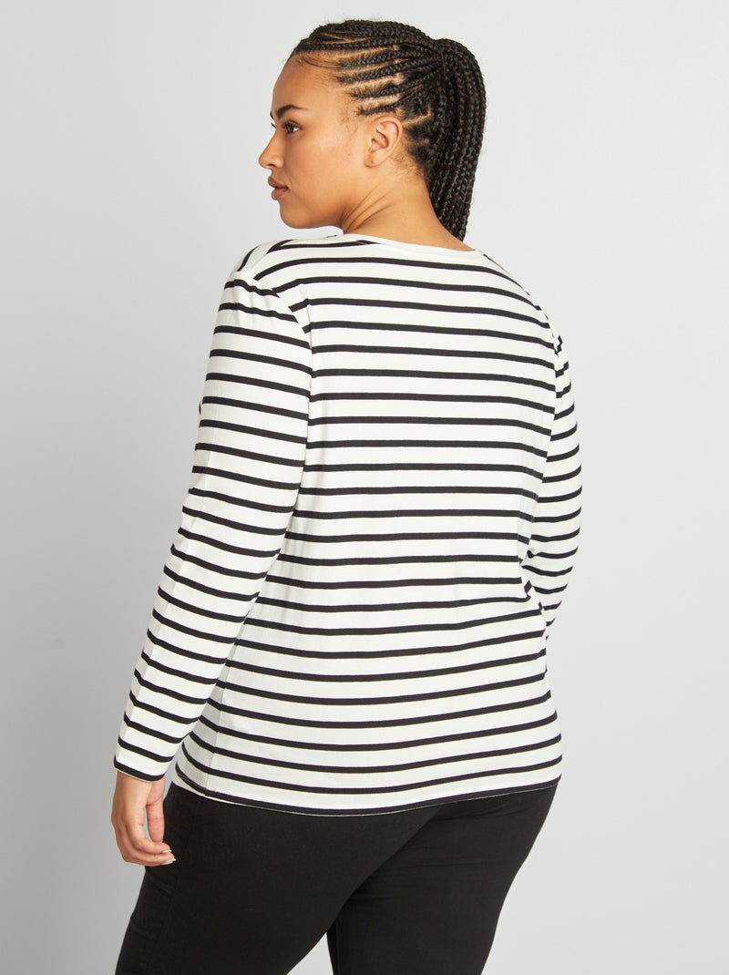 T-shirt d'allaitement en jersey Blanc - Kiabi