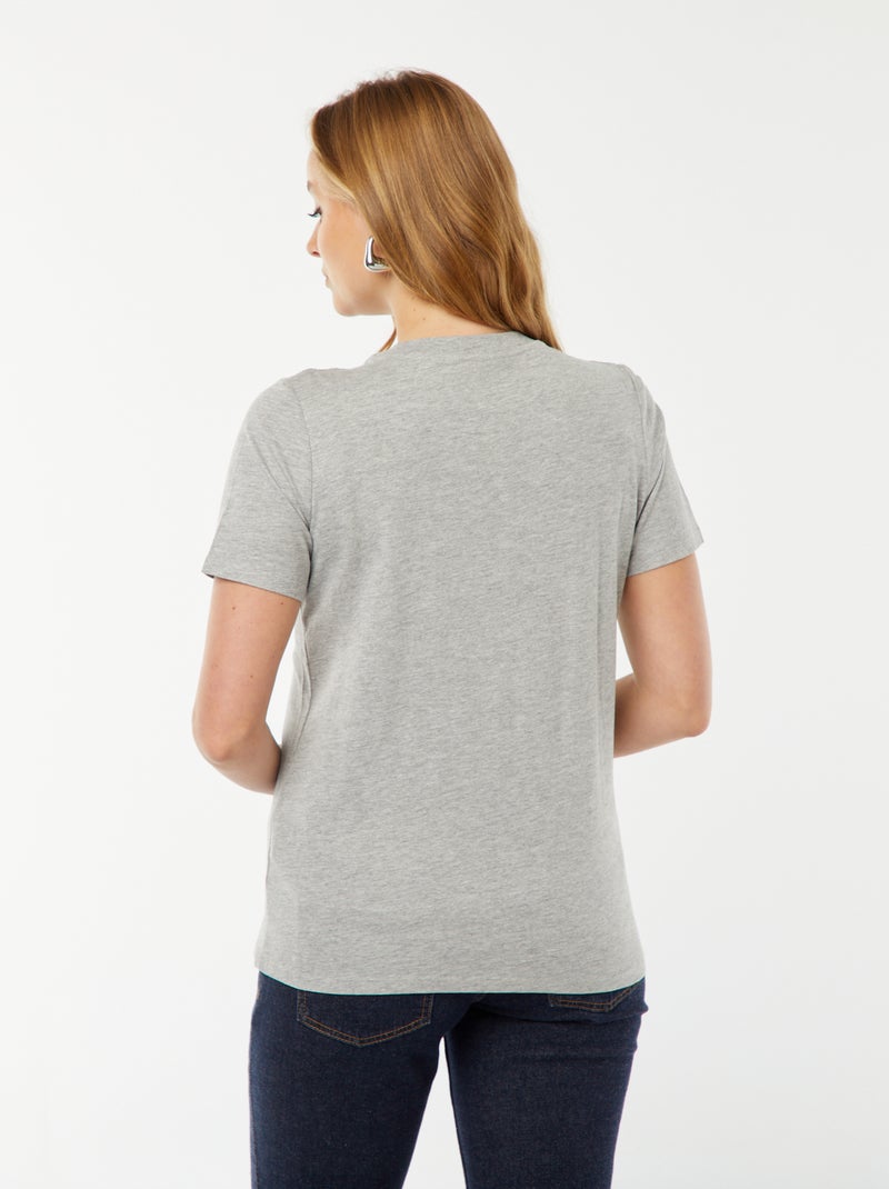 T-shirt d'allaitement Gris - Kiabi