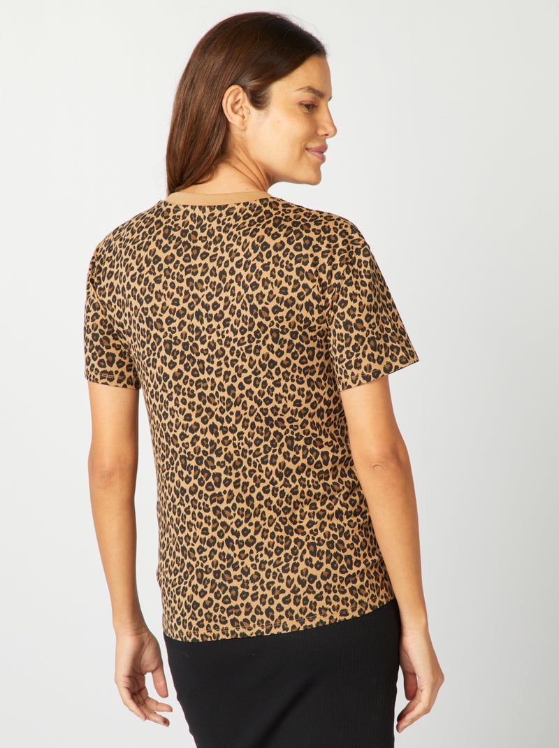 T-shirt d'allaitement léopard Léopard - Kiabi