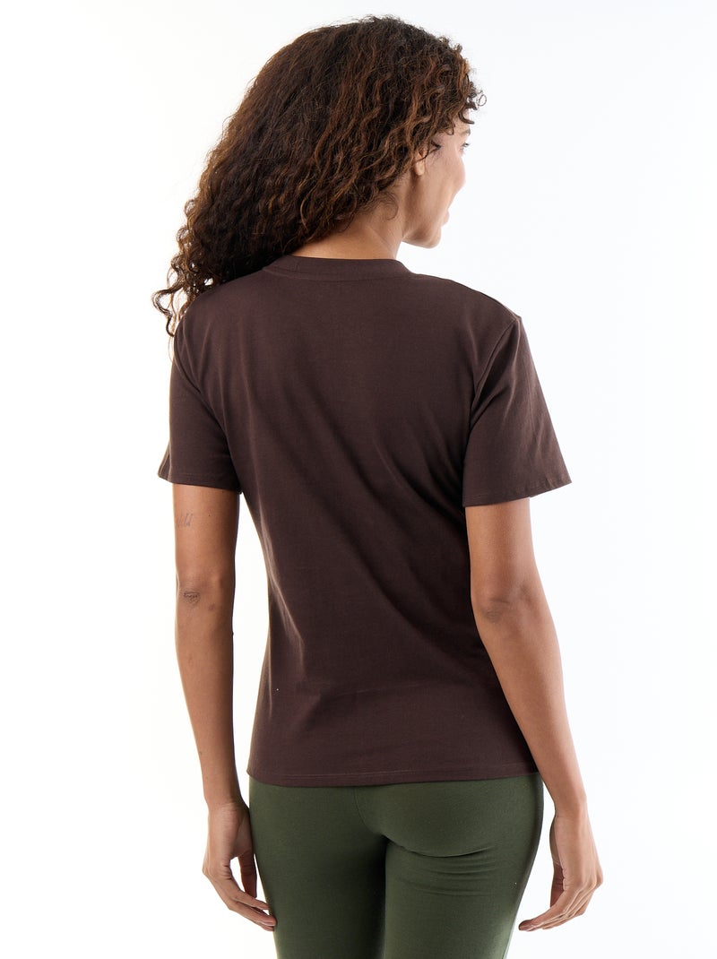 T-shirt d'allaitement Marron - Kiabi