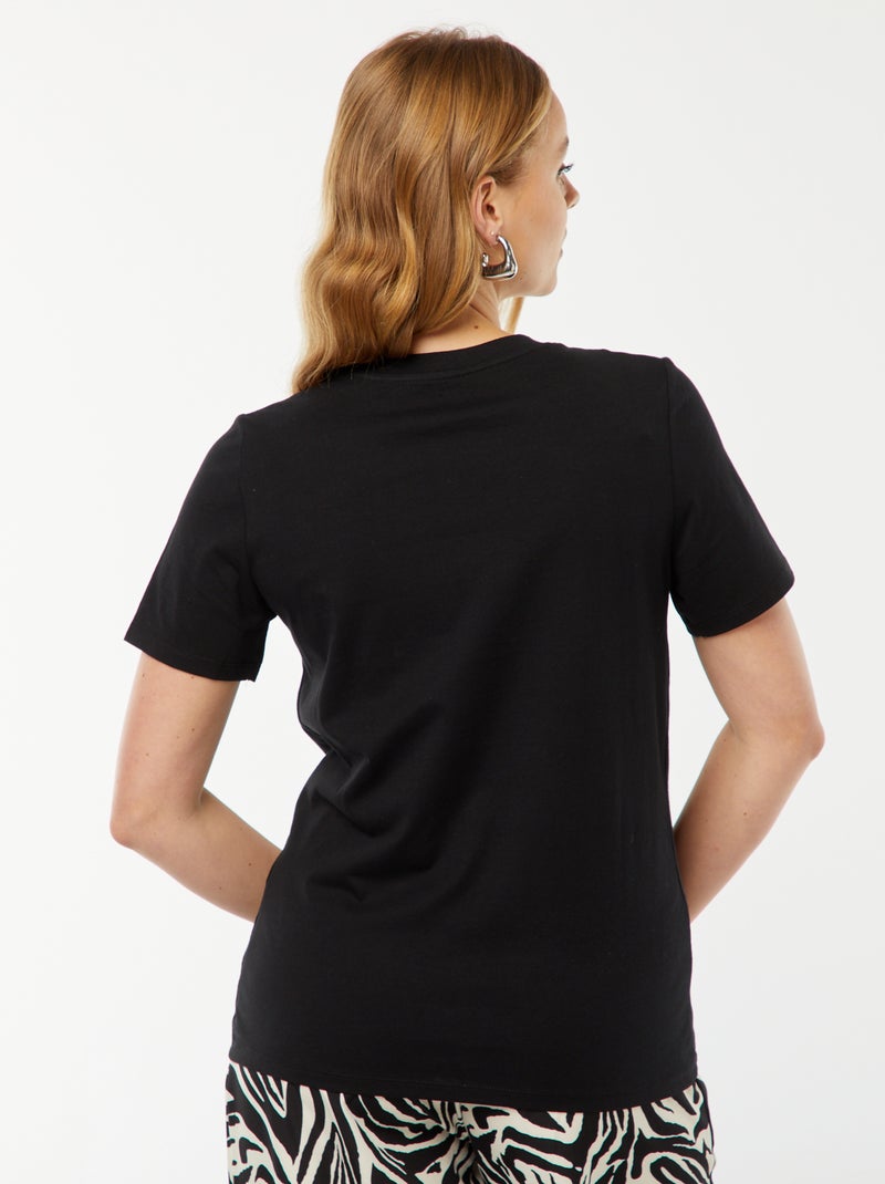 T-shirt d'allaitement noir - Kiabi