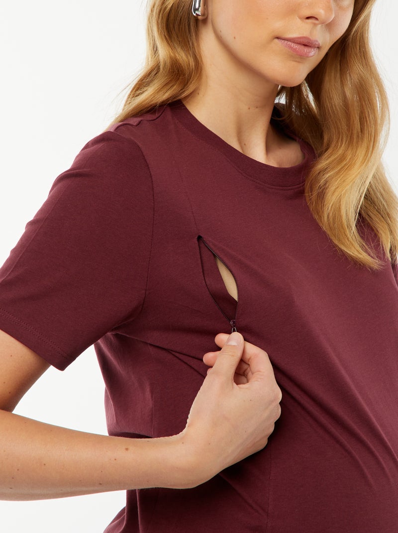T-Shirt D'Allaitement Et Maternité à Capuche - Hoodie Confortable Pour Femmes Enceintes