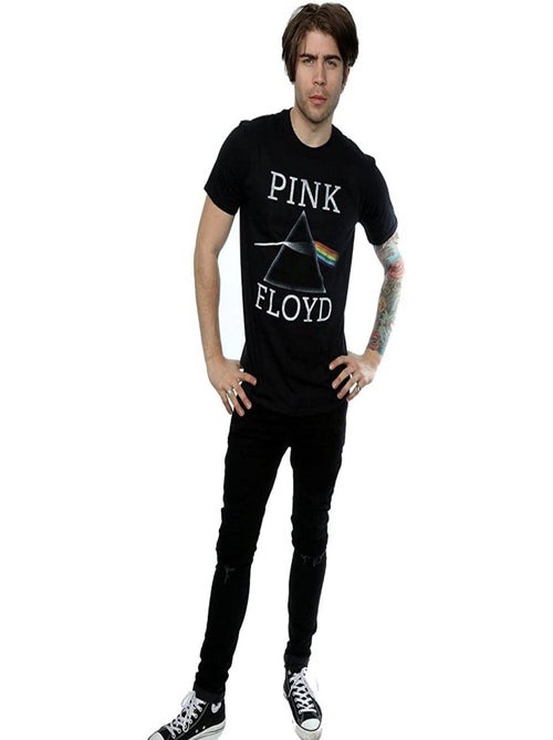 T-shirt dark side of the moon - pink floyd - Kiabi