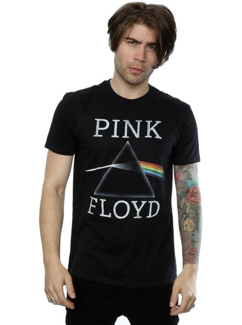 T-shirt dark side of the moon - pink floyd - Kiabi