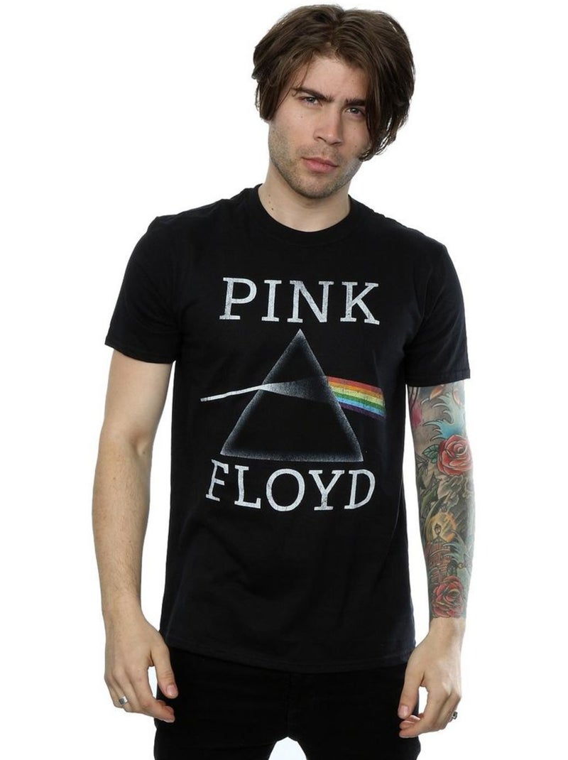 T-shirt dark side of the moon - pink floyd Noir - Kiabi