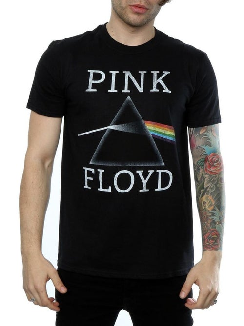 T-shirt dark side of the moon - pink floyd - Kiabi