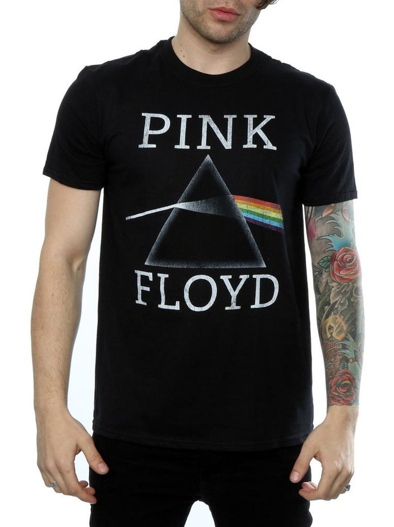 T-shirt dark side of the moon - pink floyd Noir - Kiabi