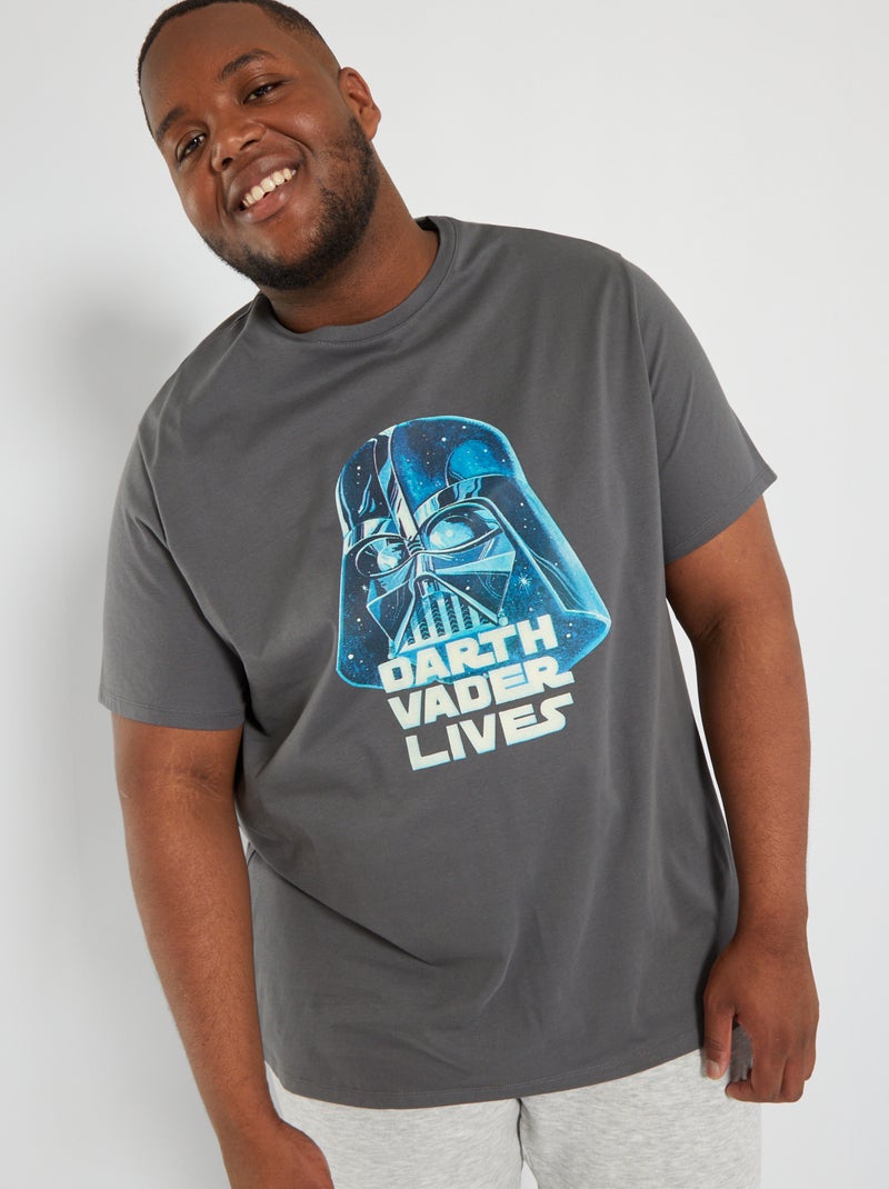 T-shirt 'Dark Vador' en jersey Gris - Kiabi