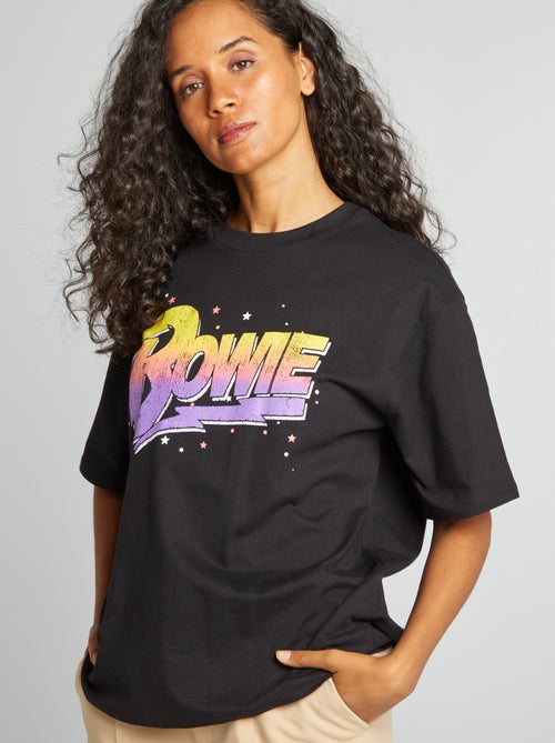 T-shirt 'David Bowie' en jersey - Kiabi