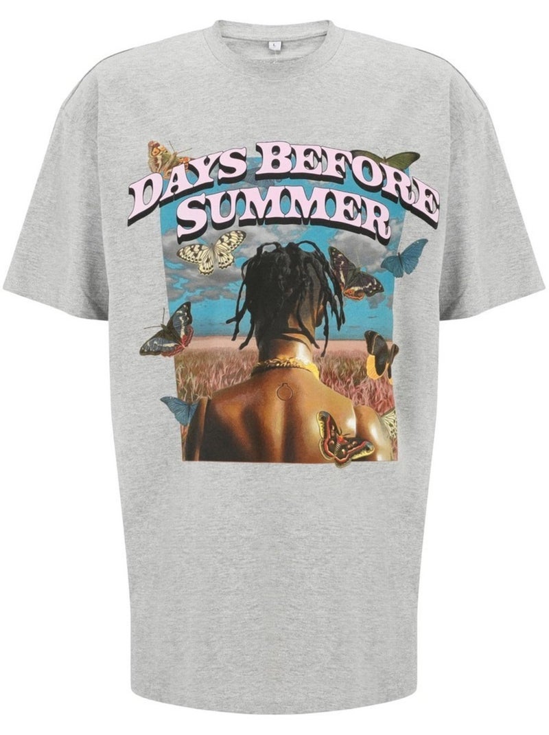 T-shirt days before summer - mister tee Gris - Kiabi