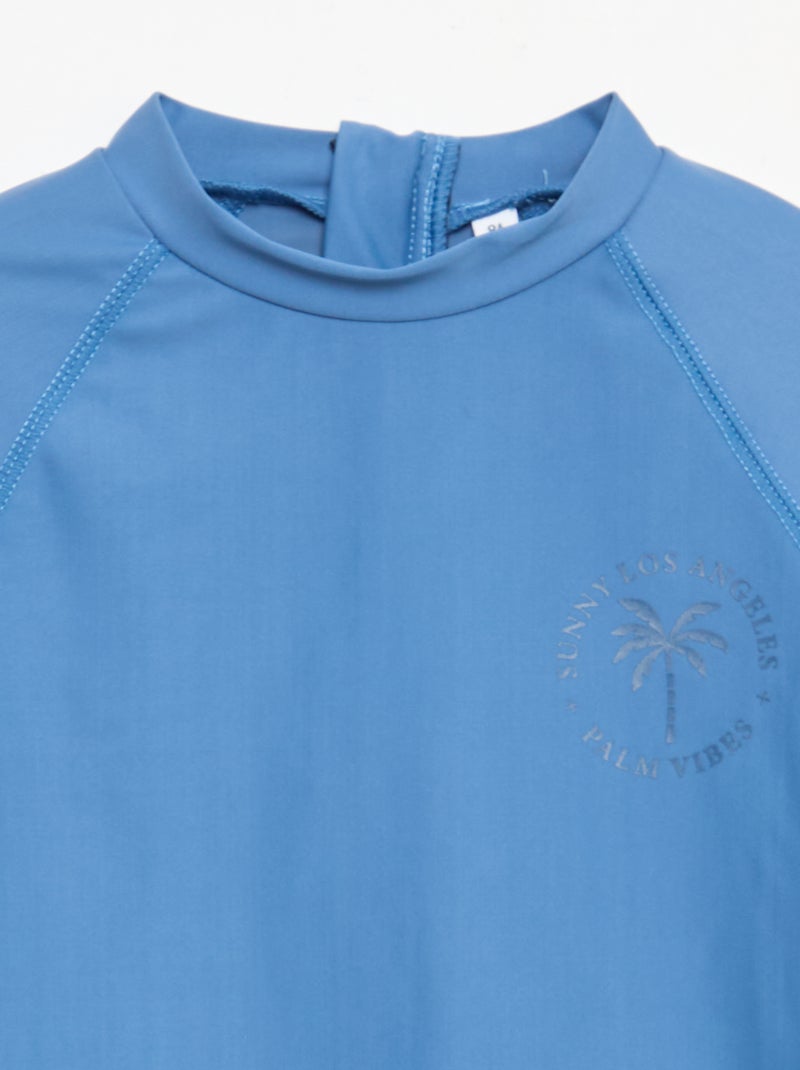 T-shirt de bain à manches longues anti UV Bleu - Kiabi