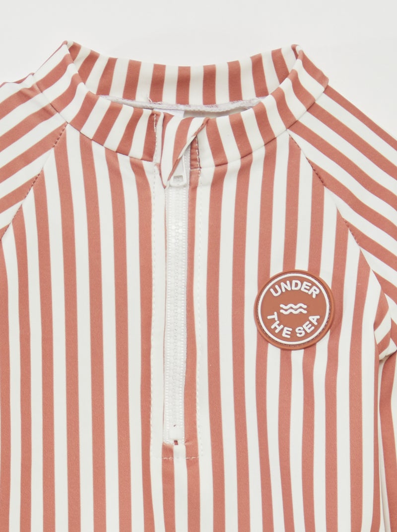 T-shirt de bain à manches longues MARRON - Kiabi