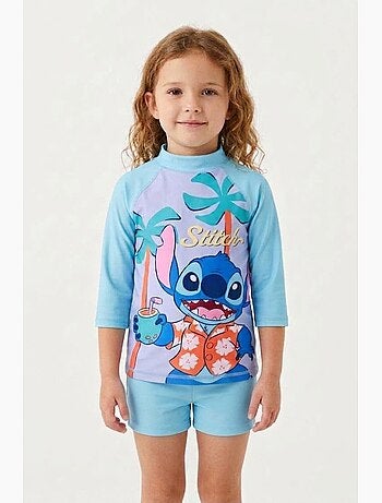 T-shirt de Bain Anti-UV Lilo & Stitch | Licence Officielle
