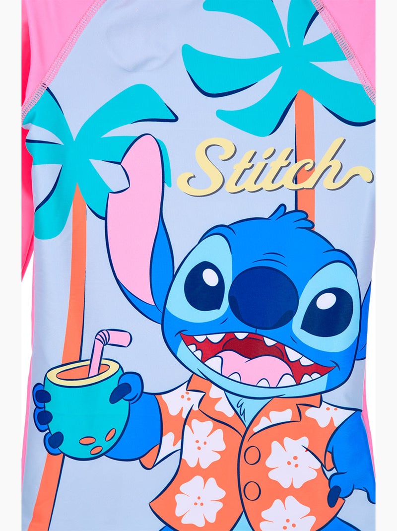 T-shirt de Bain Anti-UV Lilo & Stitch   | Licence Officielle Rose - Kiabi