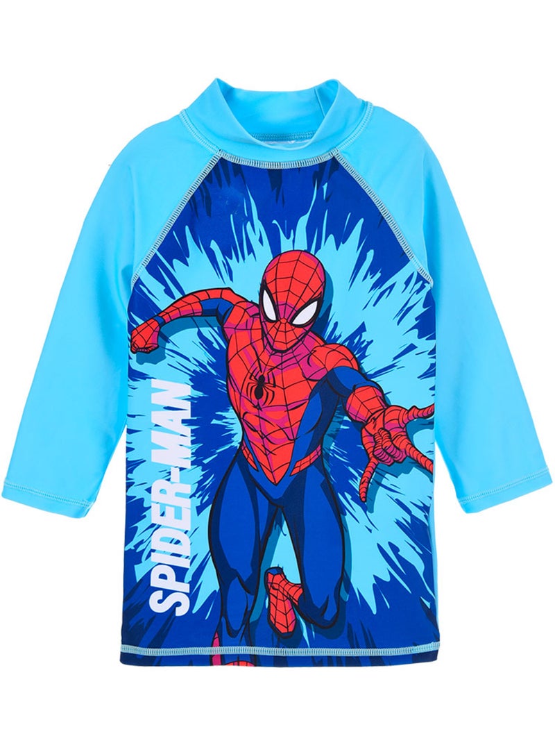 T-shirt de Bain Anti-UV Spider-Man  | Licence Officielle Bleu - Kiabi