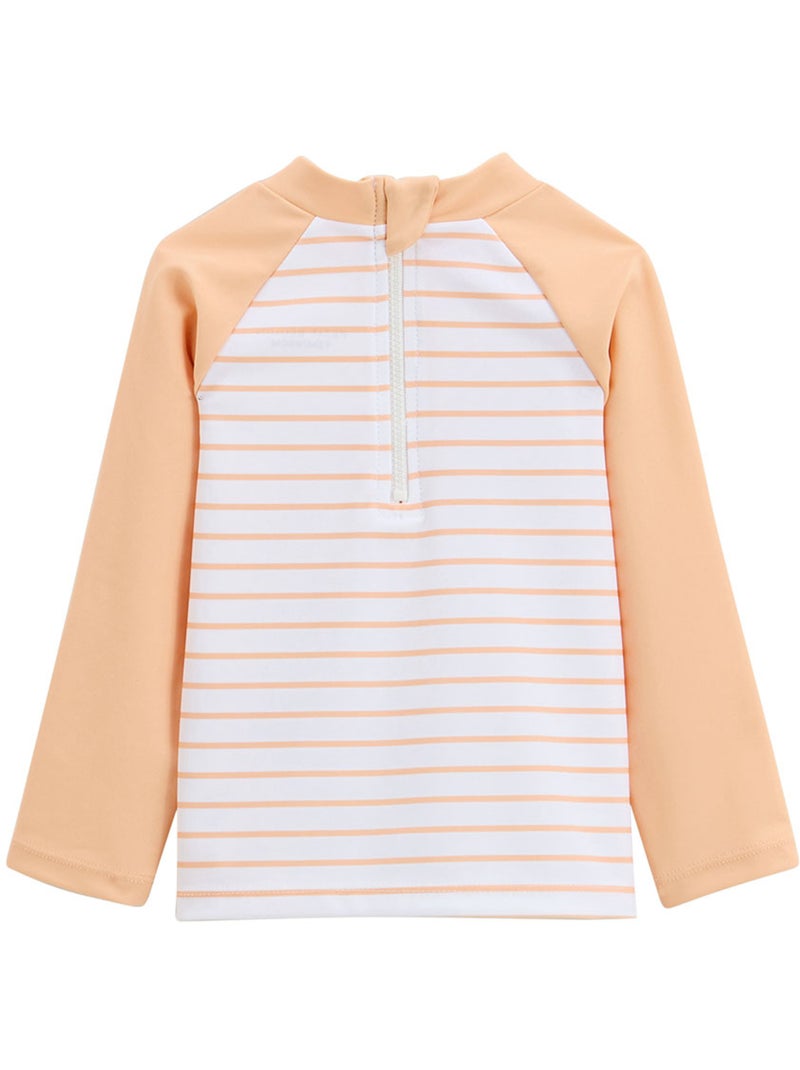 T-shirt de bain bébé de protection UV Calvi Orange corail - Kiabi