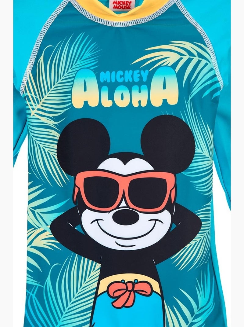 T-Shirt de Bain Mickey Mouse| Licence Officielle Bleu - Kiabi