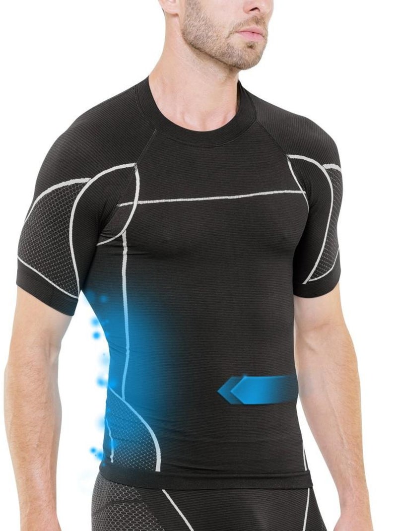 T-shirt de compression running Cellutex Noir - Kiabi
